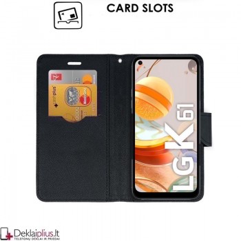 Atverčiamas dėklas su skyreliais - juodas (Lg K61) Atverčiamas dėklas su skyreliais - juodas (Lg K61)